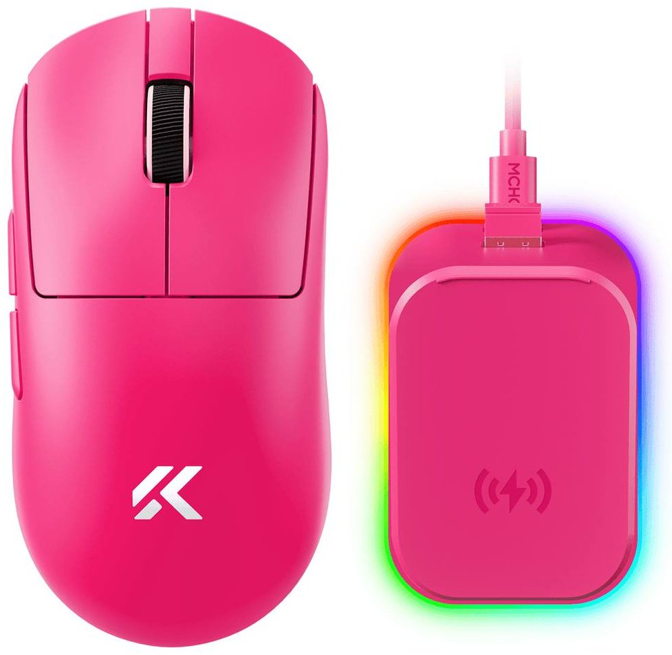 Мышь MCHOSE A7 V2 ULTRA + PAW 3950 розовый купить,36924