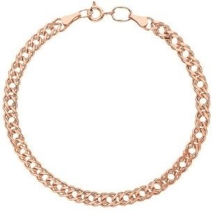 Браслет LUXOR JEWELRY LUXOR 7035154П-18_0,8 длина 18 см, вес 0.8 г золото, плетение двойной ромб купить,80000