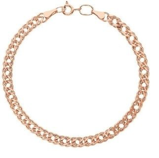 Браслет LUXOR JEWELRY LUXOR 7035154П-18_0,8 длина 18 см, вес 0.8 г золото, плетение двойной ромб купить,80000