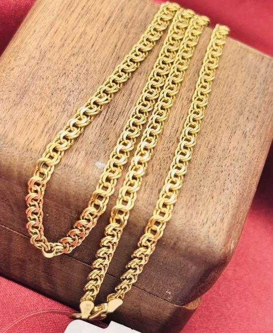 Цепь Exclusive Gold Aij410 длина 50 см, вес 3.99 г золото, плетение бисмарк купить,309000