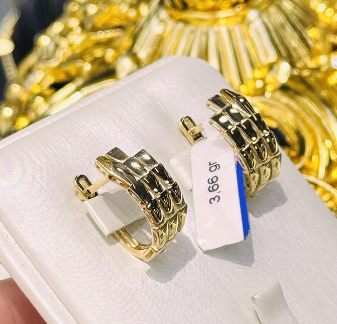 Серьги Exclusive Gold Aij233 вес 3.66 г золото, без вставок купить,NaN