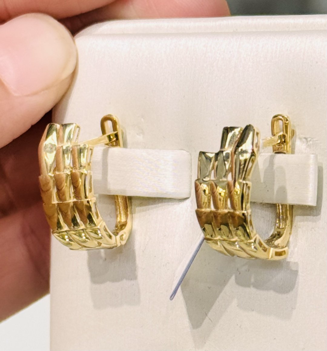 Серьги Exclusive Gold Aij233 вес 3.66 г золото, без вставок купить,NaN
