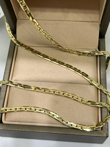 Цепь Exclusive Gold Aij370 длина 55 см, вес 16.51 г золото, плетение якорное