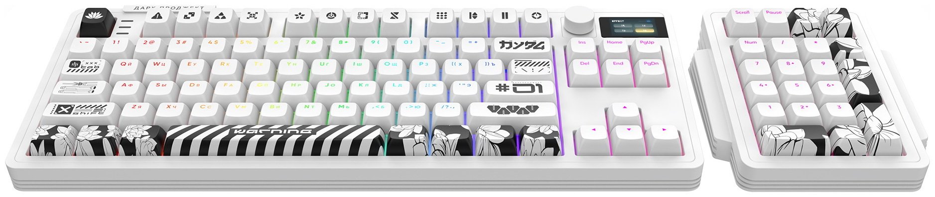 Клавиатура Дарк Проджект KD87A+Num DP-KD-87A-000102 белый