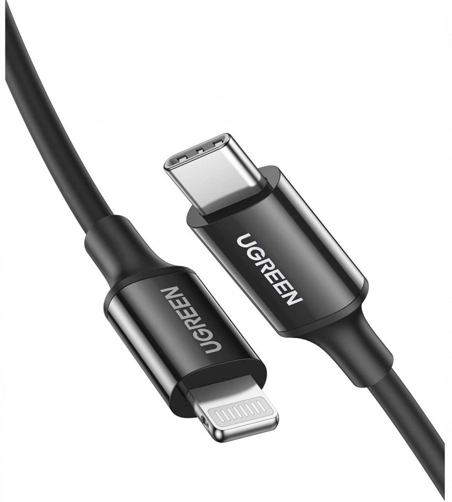Кабель Ugreen USB TypeC (M), Lightning (M), 2 м, US171 60752 черный