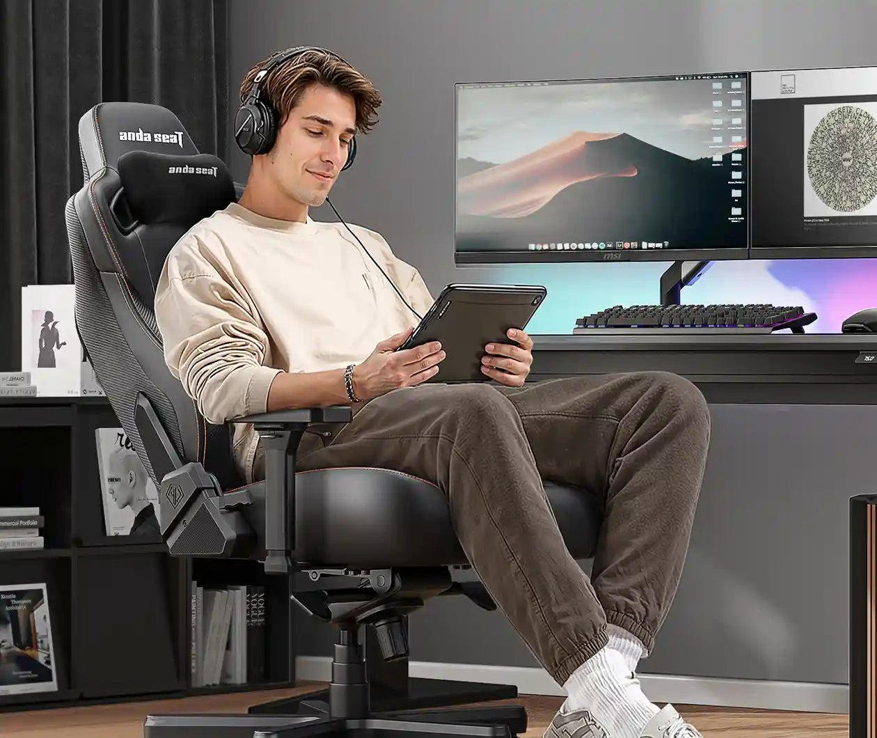 Игровое кресло AndaSeat Kaiser 3E L, черный купить,NaN