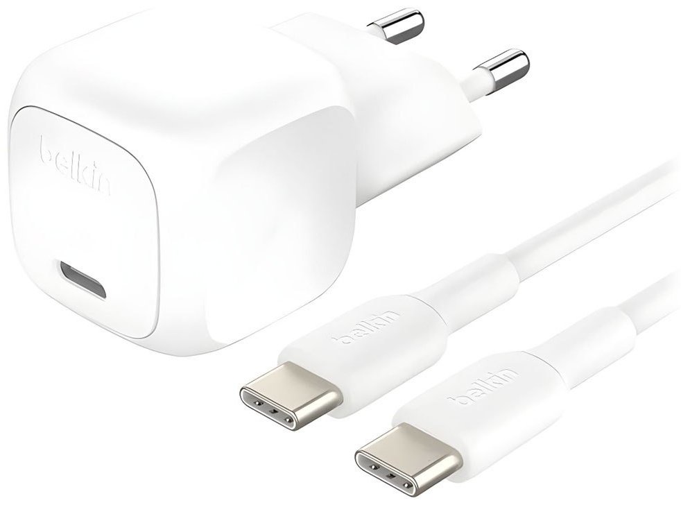 Зарядное устройство Belkin WCA009KQWH USB Type-C 20 Вт белый