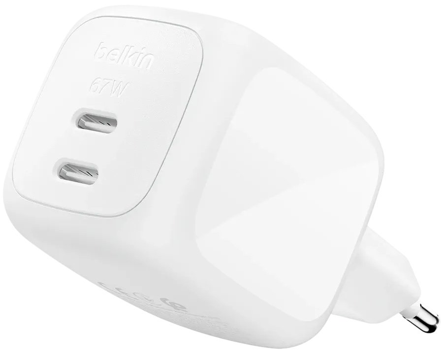 Зарядное устройство Belkin WCH020KQWH USB Type-C 67 Вт белый