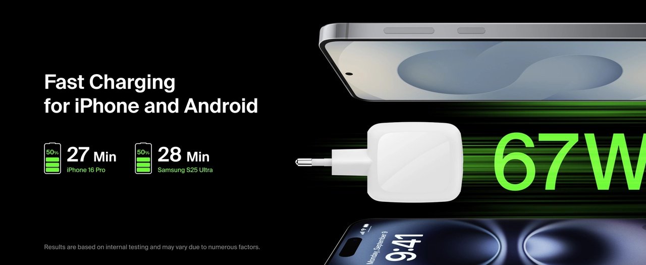 Зарядное устройство Belkin WCH020KQWH USB Type-C 67 Вт белый купить,NaN