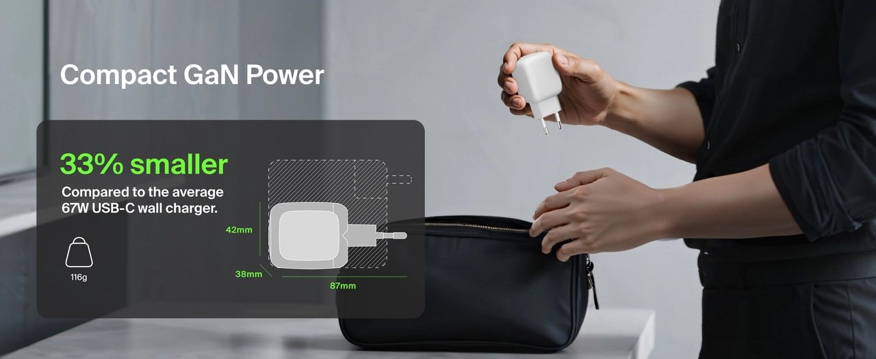 Зарядное устройство Belkin WCH020KQWH USB Type-C 67 Вт белый купить,NaN
