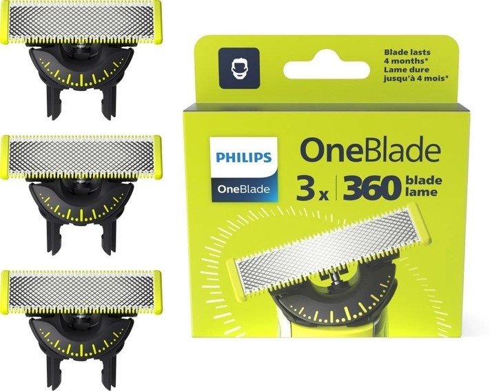 Philips OneBlade 360 QP430/50 сменные кассеты 3 шт