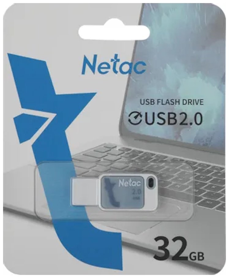 USB Flash карта Netac NT03UA31N-032G-20BL 32 Гб голубой