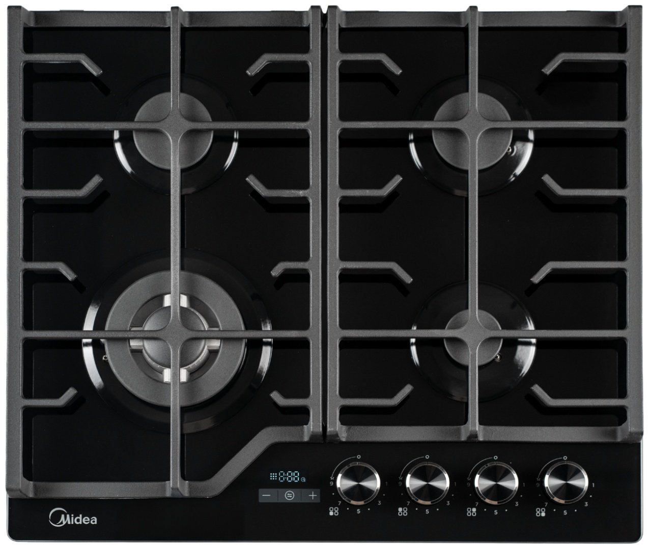 Газовая варочная поверхность Midea MGEC9696T GB черный
