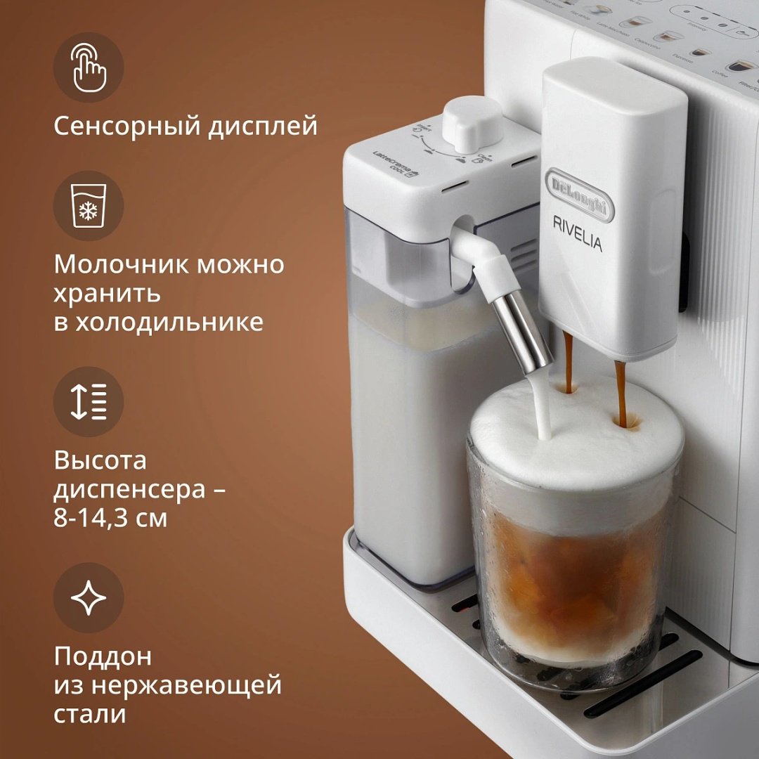 Кофемашина Delonghi EXAM420.55.WXL белый купить,399990