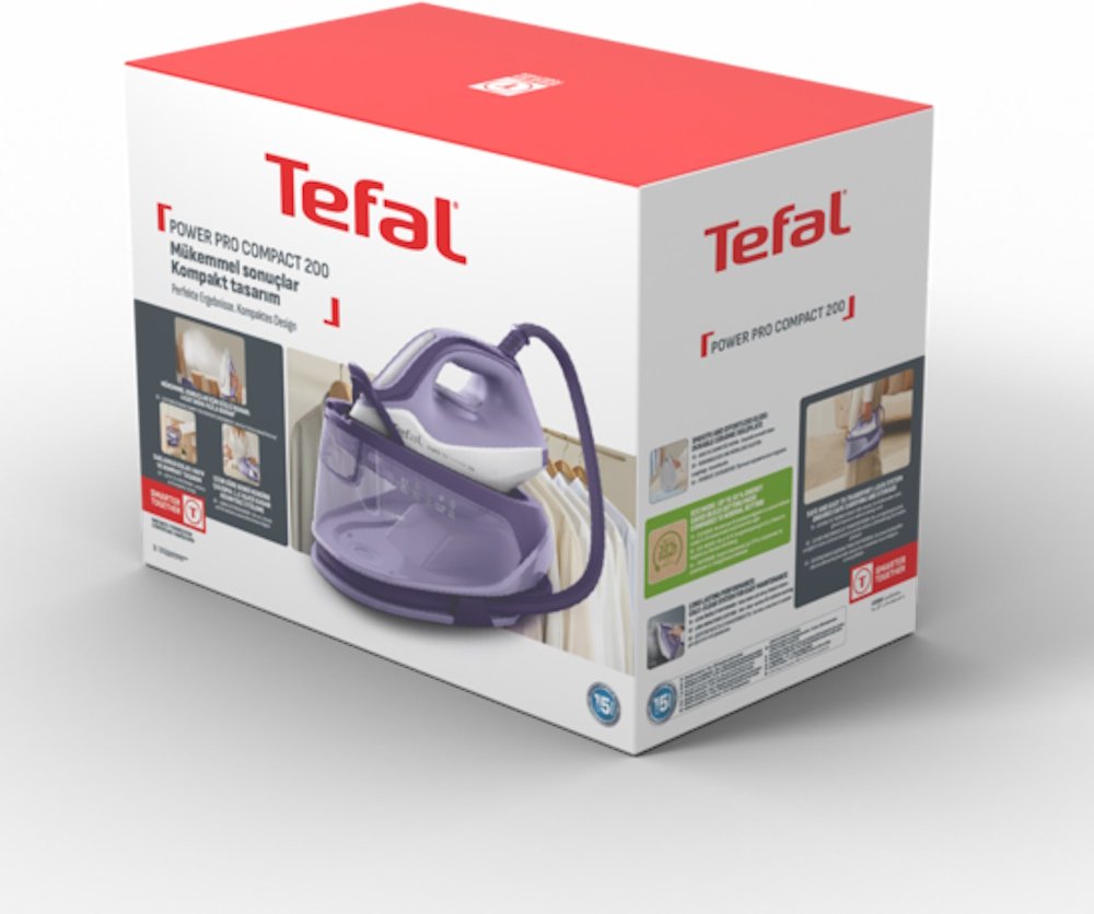 Парогенератор Tefal Power Pro Compact SV6211E0 фиолетовый, белый - ForteMarket Парогенератор Tefal Power Pro Compact SV6211E0 фиолетовый, белый купить,59990