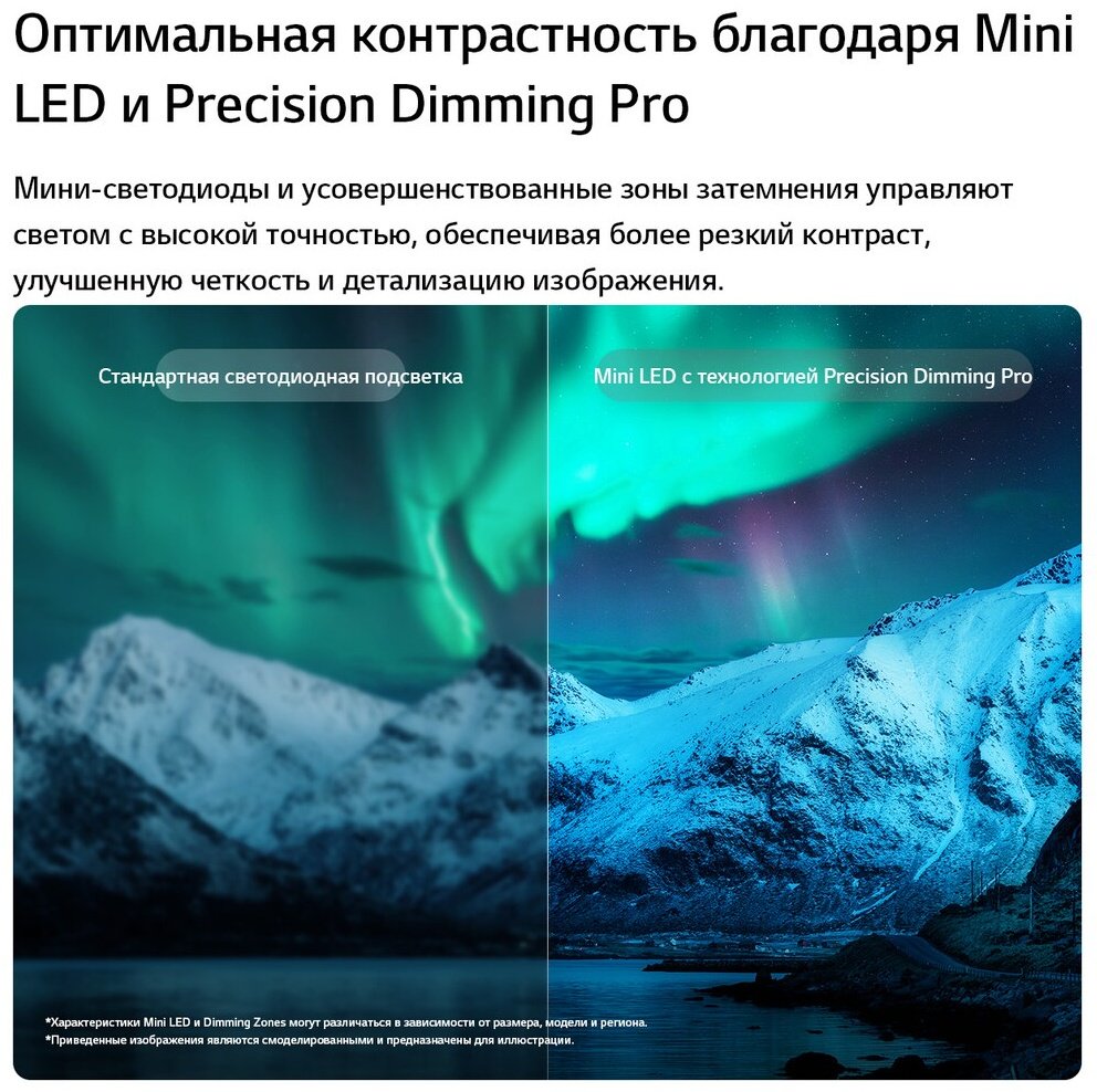 Телевизор LG 85QNED93B6A 216 см черный