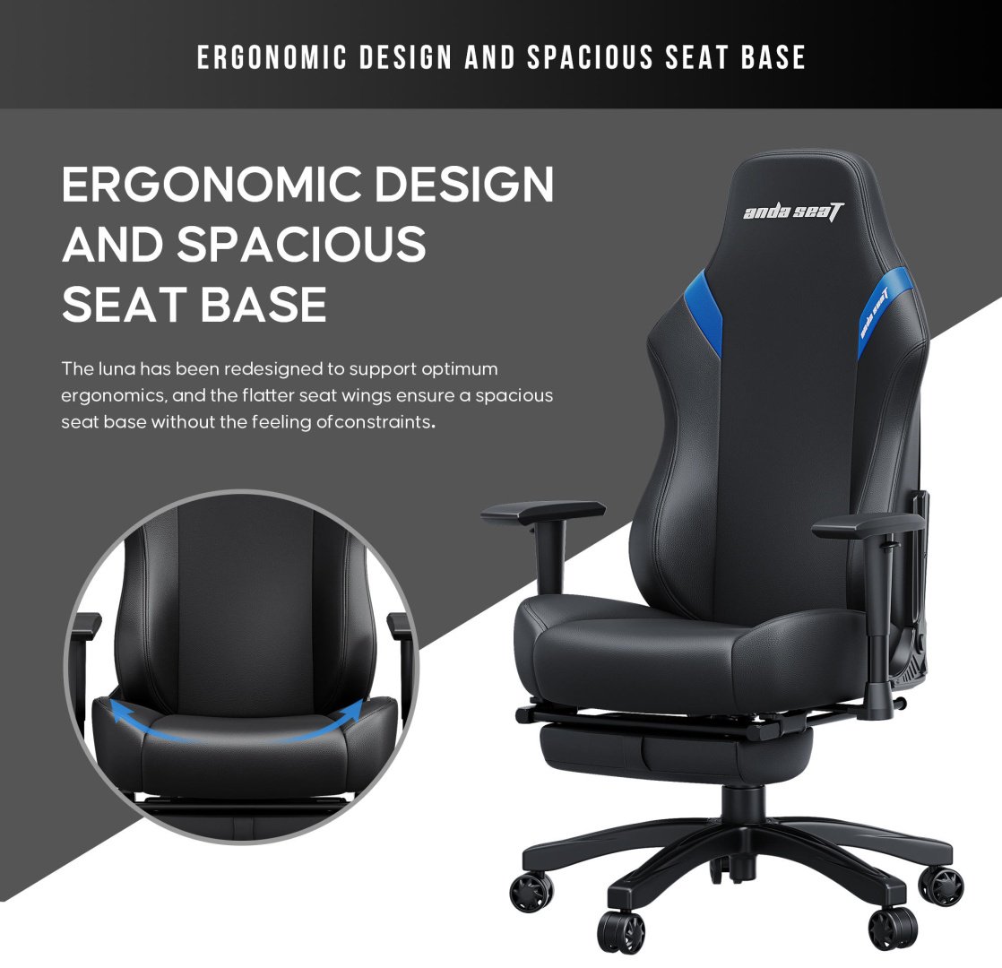 Игровое кресло AndaSeat Luna Pro, черный - ForteMarket Игровое кресло AndaSeat Luna Pro, черный купить,122990