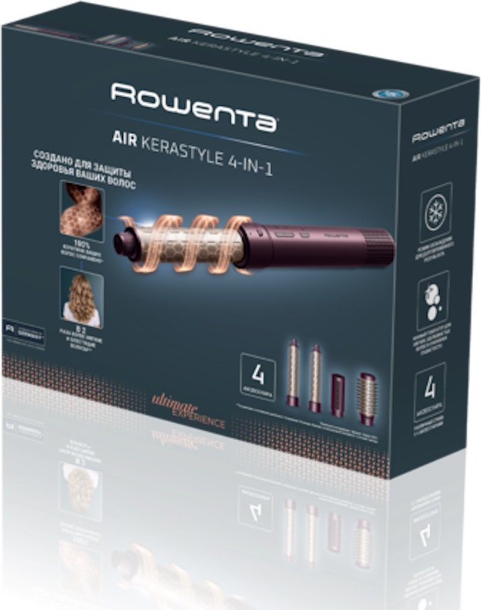 Rowenta Air KeraStyle UB9810F1 стайлер бордовый купить,59990