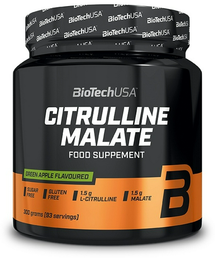 Предтренировочный комплекс BioTech USA Citrulline Malate зеленое яблоко 300гр