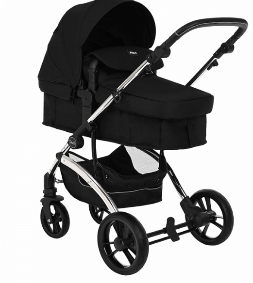 Коляска трансформер Pituso Mikki G16 black chrome PU купить,NaN