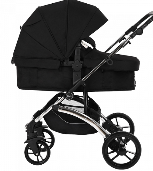 Коляска трансформер Pituso Mikki G16 black chrome PU купить,NaN