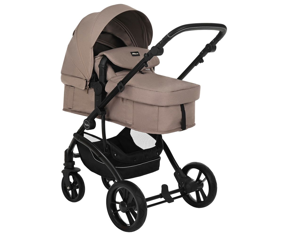 Коляска трансформер Pituso Mikki G16 cappuccino black PU купить,NaN