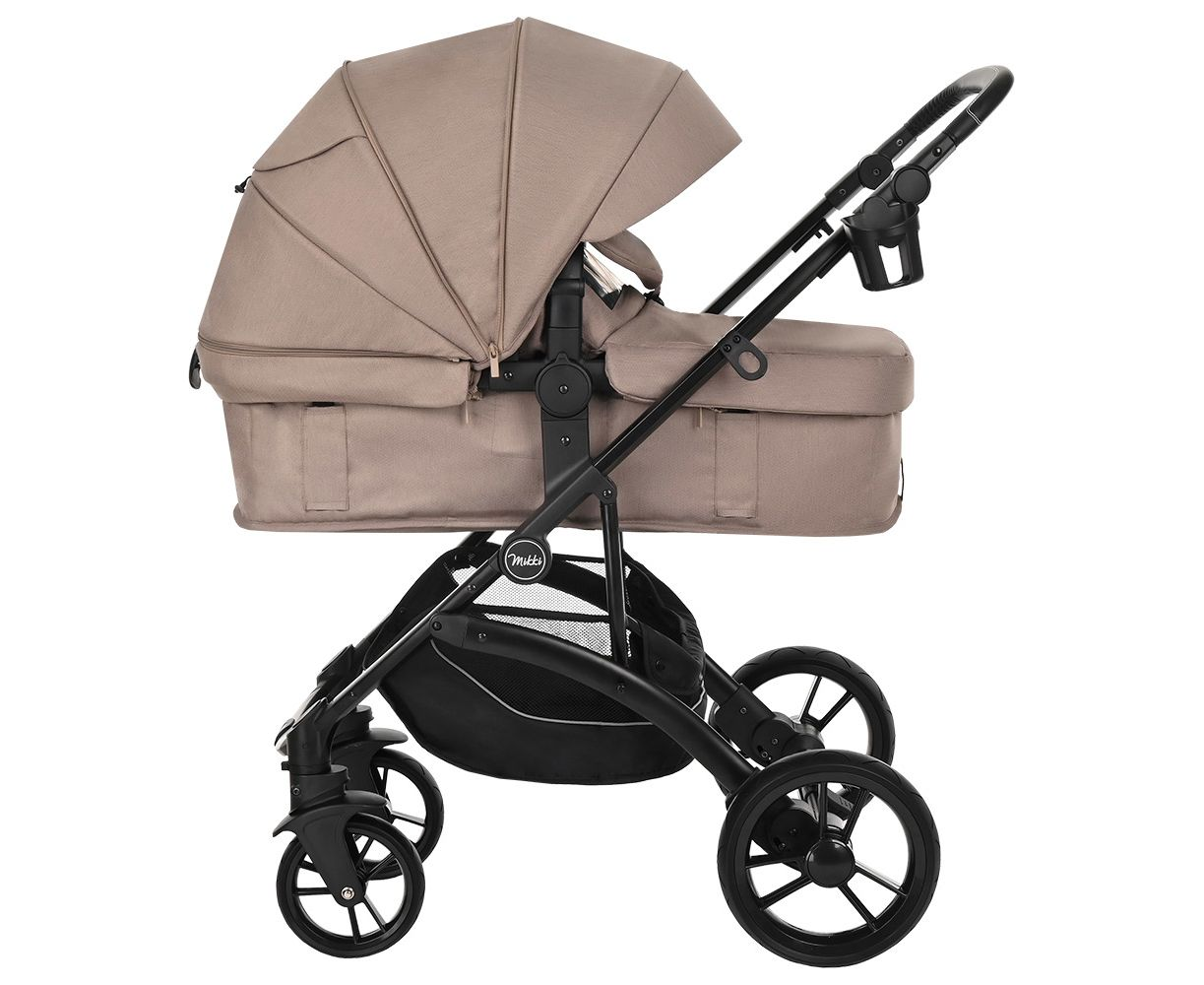 Коляска трансформер Pituso Mikki G16 cappuccino black PU купить,NaN