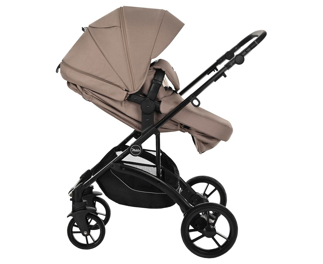 Коляска трансформер Pituso Mikki G16 cappuccino black PU купить,NaN