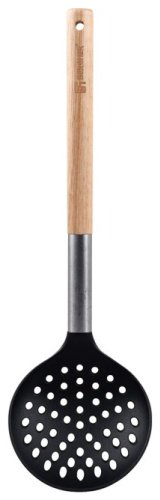 Bergner шумовка BG-38795-BK 1 шт, дерево, пластик