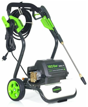 Мойка высокого давления Greenworks 5106807, 160 бар купить,NaN