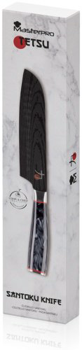 Bergner сантоку Tetsu Masterpro BGMP-4128-MBK, лезвие: сталь 1 шт купить,NaN