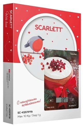 Scarlett кухонные весы SC-KS57P79 1 шт, стекло купить,NaN