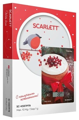 Scarlett кухонные весы SC-KS57P79 1 шт, стекло купить,NaN