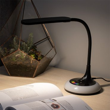 Настольная лампа ЭРА NLED-481-10W-BK LED, 10 Вт, пластик купить,NaN