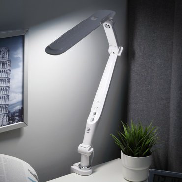 Настольная лампа ЭРА NLED-496-12W-W LED, 12 Вт, металл, пластик купить,NaN