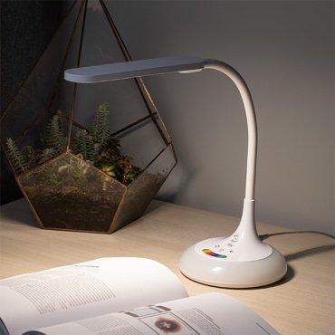 Настольная лампа ЭРА NLED-481-10W-W LED, 10 Вт, пластик купить,0