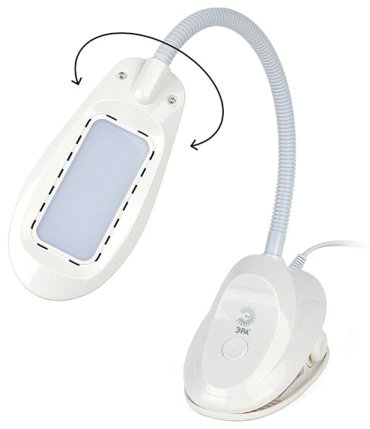 Настольная лампа ЭРА NLED-478-8W-W LED, 8 Вт, пластик купить,NaN