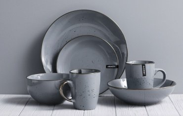 Ardesto тарелка Bagheria AR2926GREY 26 см 1 шт, керамика купить,NaN