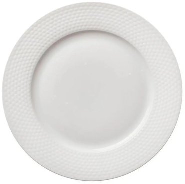 Home Queen тарелка Белый Лотос 77087 26.8 см 1 шт, костяной фарфор