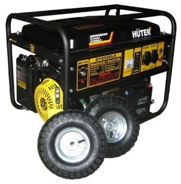 Электростанция бензиновая Huter DY6500LX + колеса