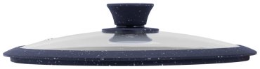 MAUNFELD крышка TRINITY MGL24SMBK 24 см, силикон, стекло