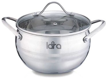 LARA набор кастрюль Apple LR02-86 сталь 3 в 1