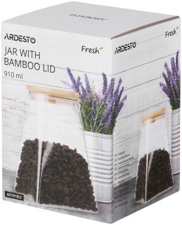 Ardesto банка AR1391BLC, бамбук, стекло купить,NaN