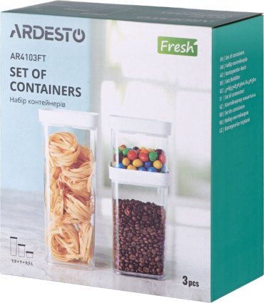 Ardesto набор контейнеров Fresh AR4103FT, пластик купить,NaN