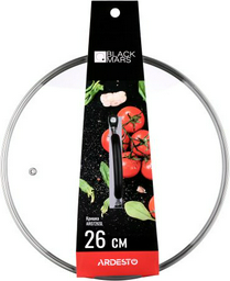ARDESTO Kitchenware крышка AR0726SL 26 см, нержавеющая сталь, стекло