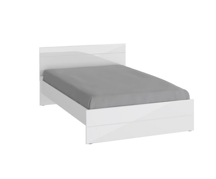 Кровать НК Мебель Gloss 160х200см белый/белый глянец купить,NaN
