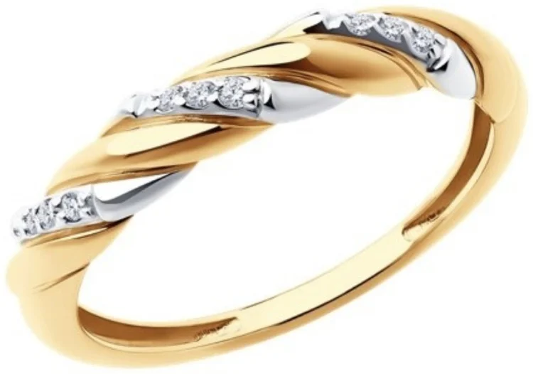 Кольцо Diamant 51-110-02075-1ZAR 17.5р 2.15гр купить,NaN