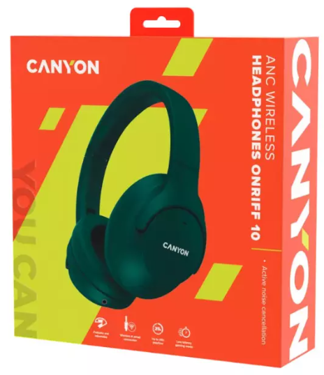 Наушники Canyon OnRiff 10 CNS-CBTHS10GN Green купить,14990