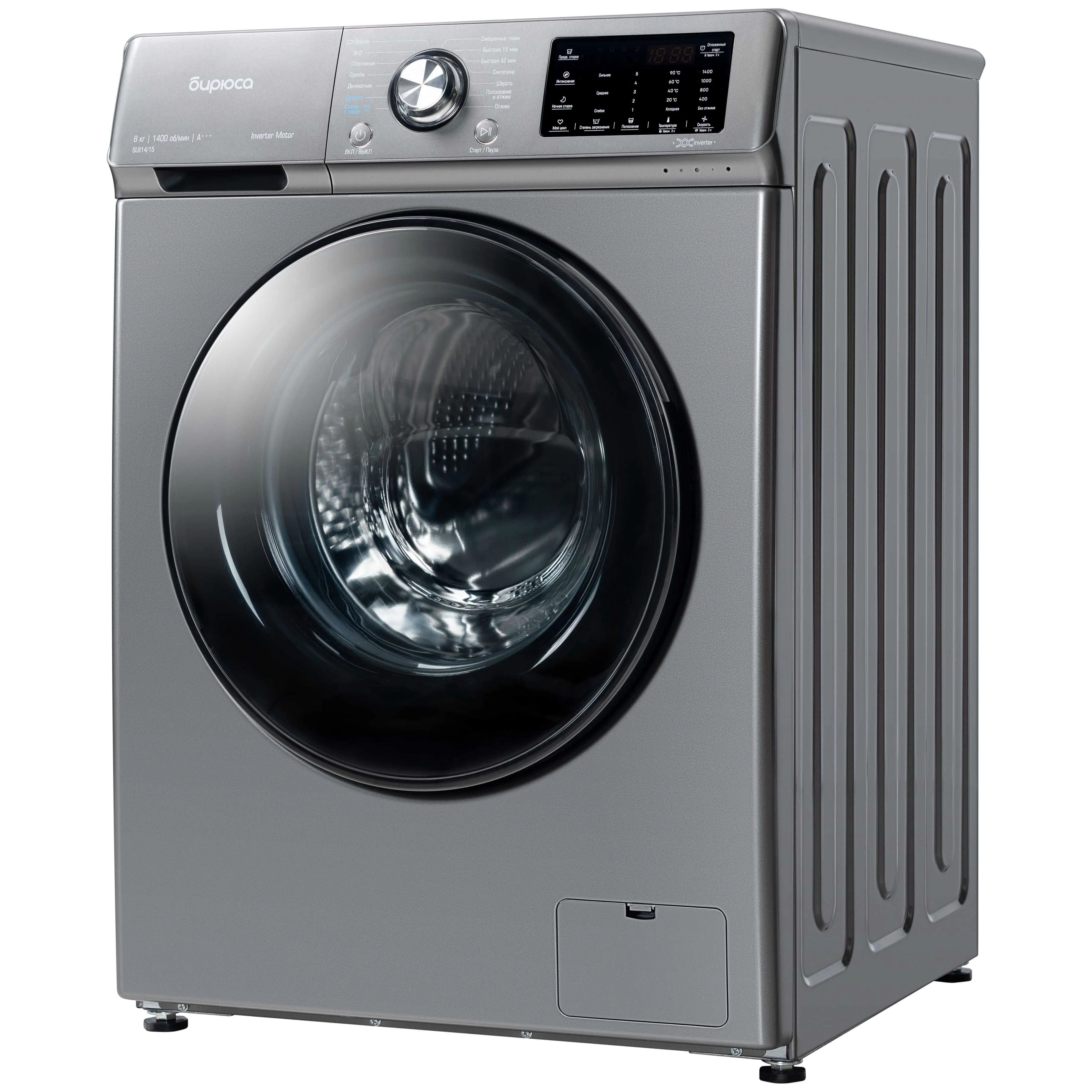 Стиральная машина Бирюса WM-SL814/15 M серая - ForteMarket Стиральная машина Бирюса WM-SL814/15 M серая купить,0