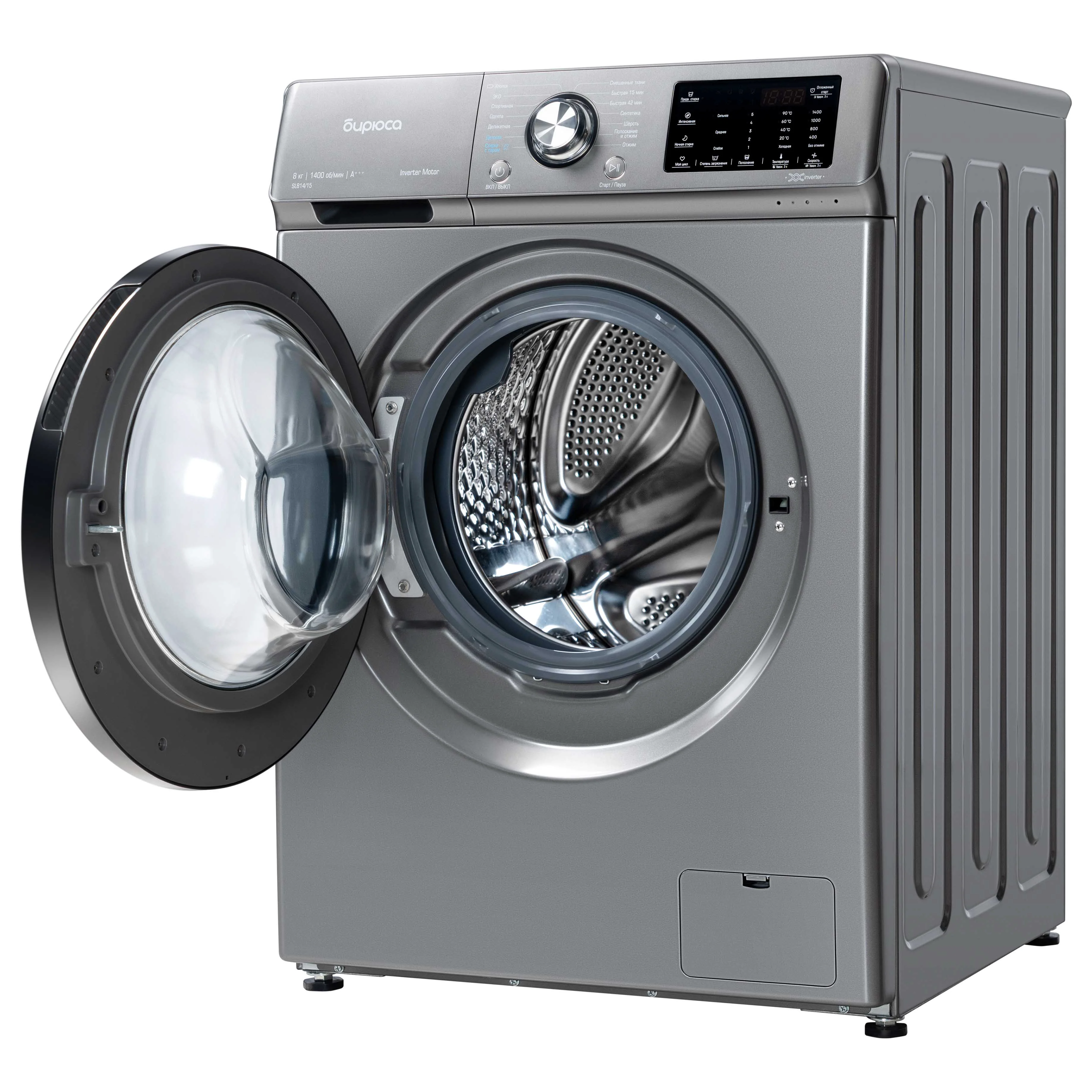 Стиральная машина Бирюса WM-SL814/15 M серая - ForteMarket Стиральная машина Бирюса WM-SL814/15 M серая купить,0